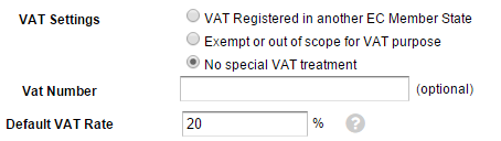 Default VAT