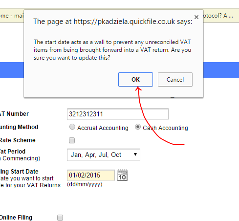 VAT Return Rollback - Support - QuickFile