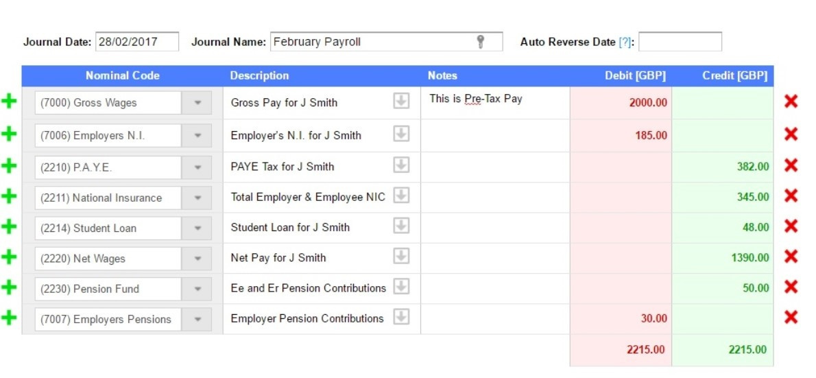 Quickbooks Journal Entry Template Excel